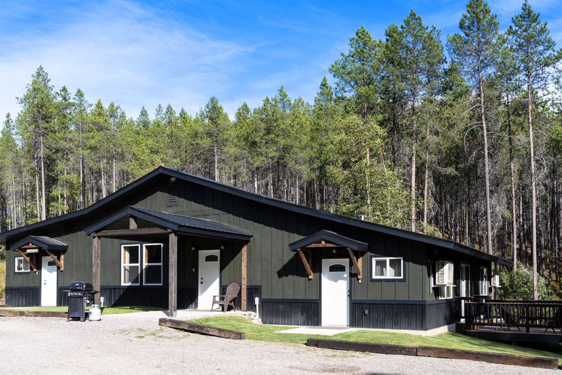 Middle Fork exterior — Spotted Bear Retreat, Martin City, Montana